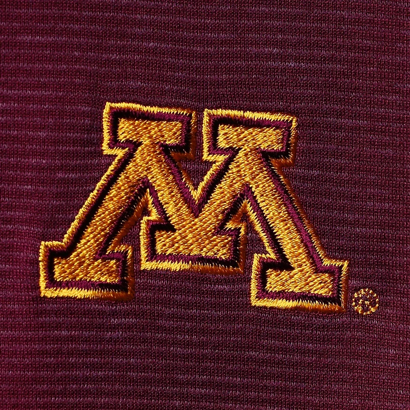 Polo de performance Nike bordeaux pour homme, Minnesota Golden Gophers, début saison 2020, destiné aux entraîneurs.