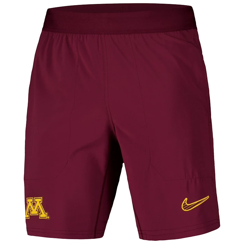 Short tissé Nike marron Minnesota Golden Gophers 2024/25 Sideline Performance pour homme