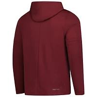 T-shirt à capuche manches longues Nike pour homme, couleur bordeaux, Minnesota Golden Gophers 2025 Sideline, technologie Dri-FIT légère.