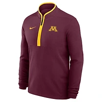 Pull-over Nike Victory Dri-FIT demi-zip bordeaux Minnesota Golden Gophers pour homme