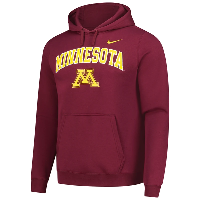 Sweat à capuche Nike Bordeaux Minnesota Golden Gophers Club pour homme