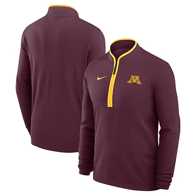 Men's Nike Maroon Minnesota Golden Gophers Coaches Courtside Basketball Victory Performance Quarter-Zip Top