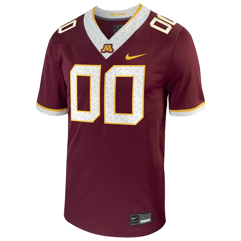 Maillot de football personnalisé Nike pour homme, couleur marron, Minnesota Golden Gophers