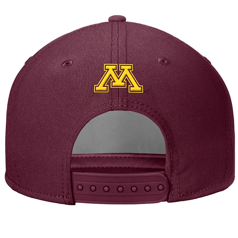 Casquette ajustable Nike marron Minnesota Golden Gophers Rise pour homme