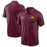 Polo Nike Victory Solid Performance marron pour homme des Golden Gophers du Minnesota