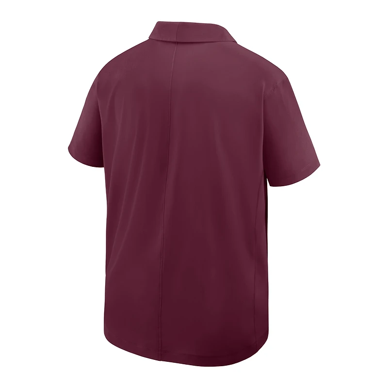 Men's Nike Maroon Minnesota Golden Gophers Woven Polo