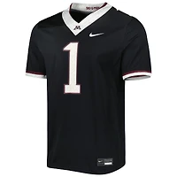 Maillot de football intouchable Nike #1 des Golden Gophers du Minnesota pour homme, noir