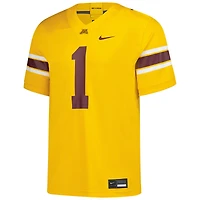 Men's Nike #1 Gold Minnesota Golden Gophers  Game Football Jersey