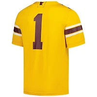 Maillot de football américain Nike pour homme, numéro 1, or, Minnesota Golden Gophers.