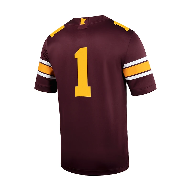 Maillot de football intouchable Nike #1 Maroon Minnesota Golden Gophers pour homme