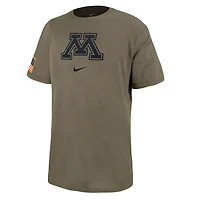 T-shirt Nike pour homme, olive, Minnesota Golden Gophers, pack militaire