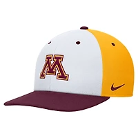 Men's Nike White/Gold Minnesota Golden Gophers Pro Performance Snapback Hat
