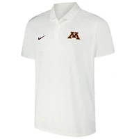 Polo Nike pour homme blanc Minnesota Golden Gophers 2024 Early Season Coaches Sideline