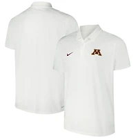 Polo Nike pour homme blanc Minnesota Golden Gophers 2024 Early Season Coaches Sideline