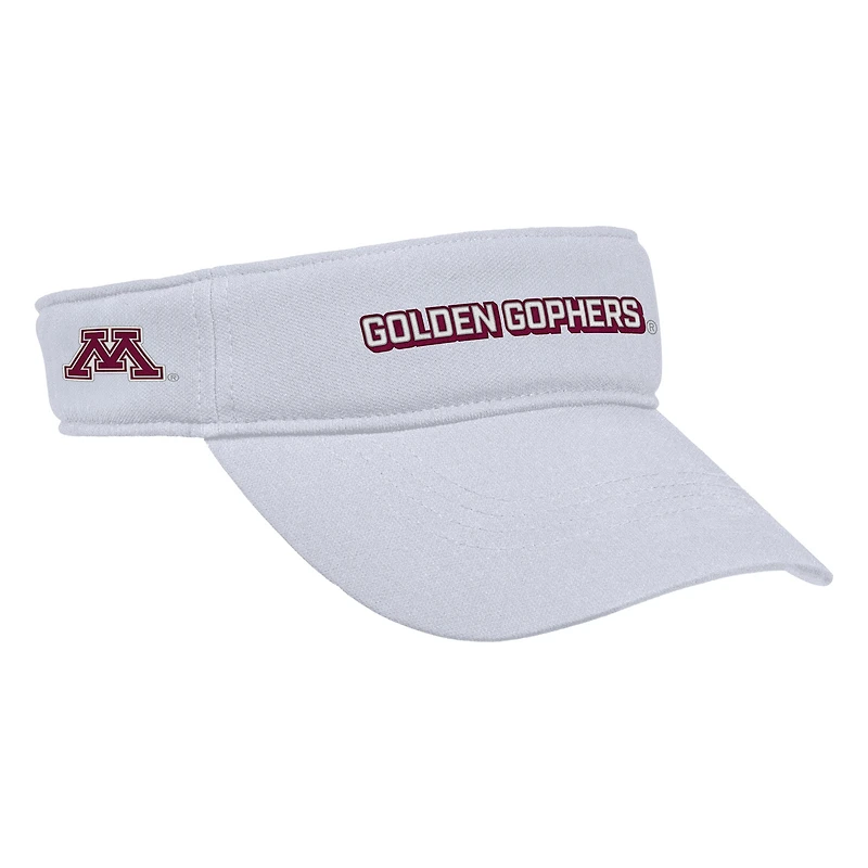Visière ajustable Nike blanche pour homme Minnesota Golden Gophers 2025 On-Field Ace Performance