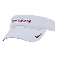 Men's Nike White Minnesota Golden Gophers 2025 On-Field Ace Performance Adjustable Visor