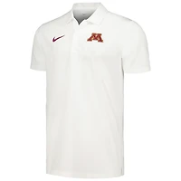 Polo Nike pour homme blanc Minnesota Golden Gophers Sideline