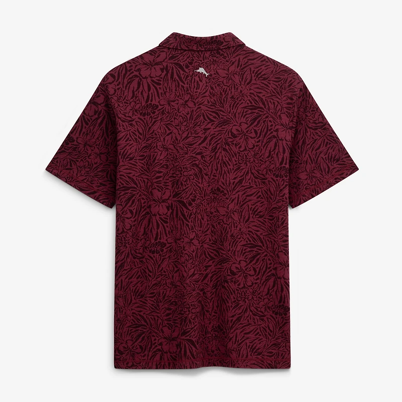 Men's Tommy Bahama  Maroon Minnesota Golden Gophers IslandZone Wild Hibiscus Tri-Blend Polo