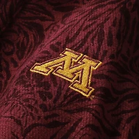 Men's Tommy Bahama  Maroon Minnesota Golden Gophers IslandZone Wild Hibiscus Tri-Blend Polo