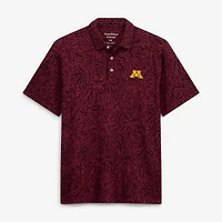 Men's Tommy Bahama  Maroon Minnesota Golden Gophers IslandZone Wild Hibiscus Tri-Blend Polo