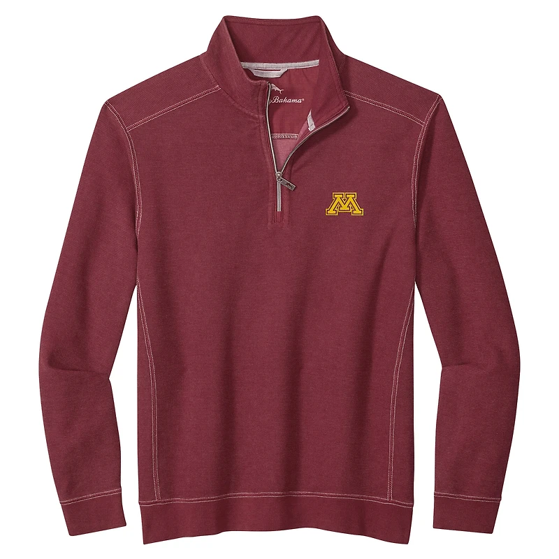 Men's Tommy Bahama Maroon Minnesota Golden Gophers Montego Bay Half-Zip Jacket