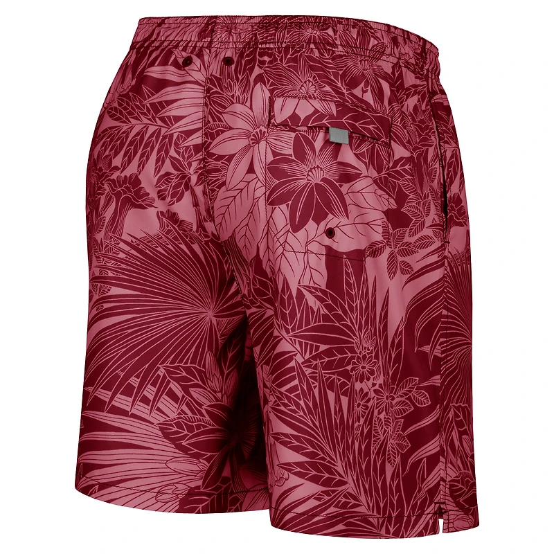 Short de bain Tommy Bahama pour homme, bordeaux, Minnesota Golden Gophers, Santiago Palms