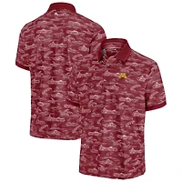 Polo Tommy Bahama marron pour homme des Golden Gophers du Minnesota Sport Bay View IslandZone