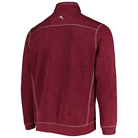 Men's Tommy Bahama Maroon Minnesota Golden Gophers Sport Tobago Bay Tri-Blend Mock Neck Half-Zip Jacket