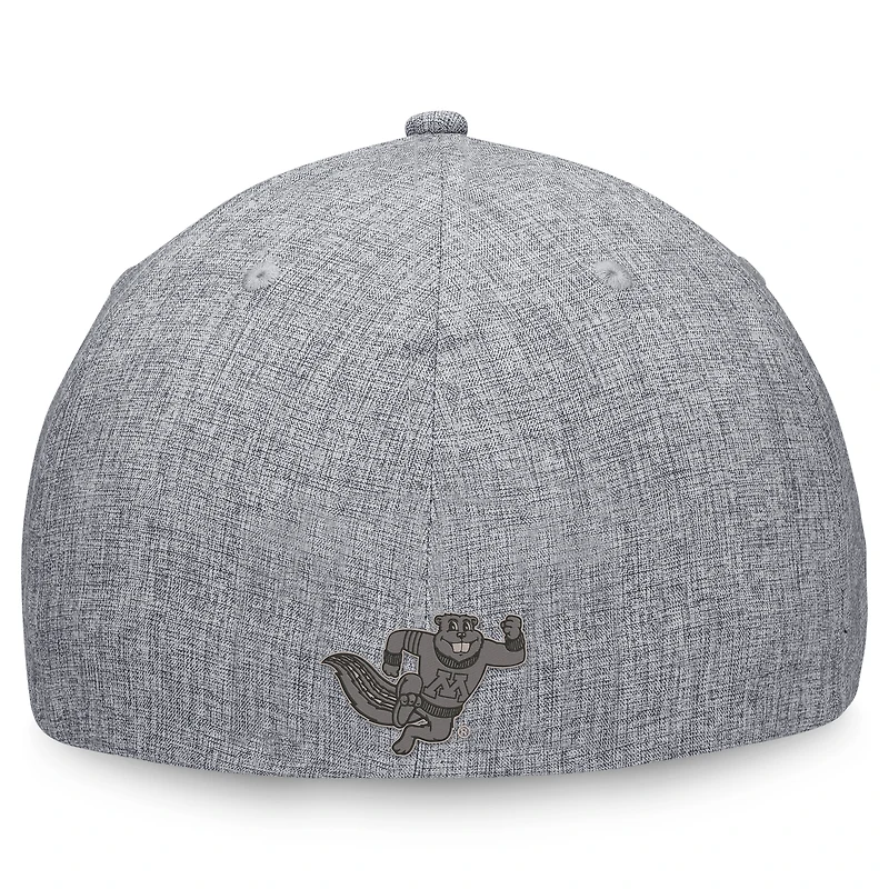 Men's Top of the World Gray Minnesota Golden Gophers Grit Flex Hat