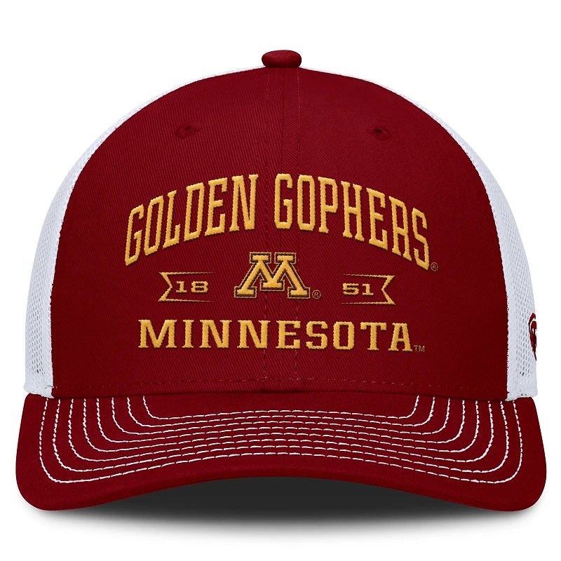 Men's Top of the World Maroon Minnesota Golden Gophers Carson Trucker Adjustable Hat
