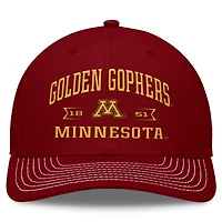 Casquette réglable pour hommes Top of the World marron Minnesota Golden Gophers Carson Trucker