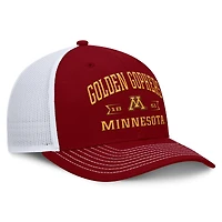 Casquette réglable pour hommes Top of the World marron Minnesota Golden Gophers Carson Trucker