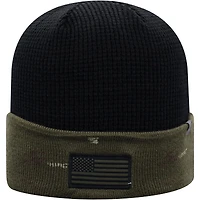 Top of the World Olive/Noir Minnesota Golden Gophers OHT Military Appreciation Skully Cuffed Knit Hat pour hommes