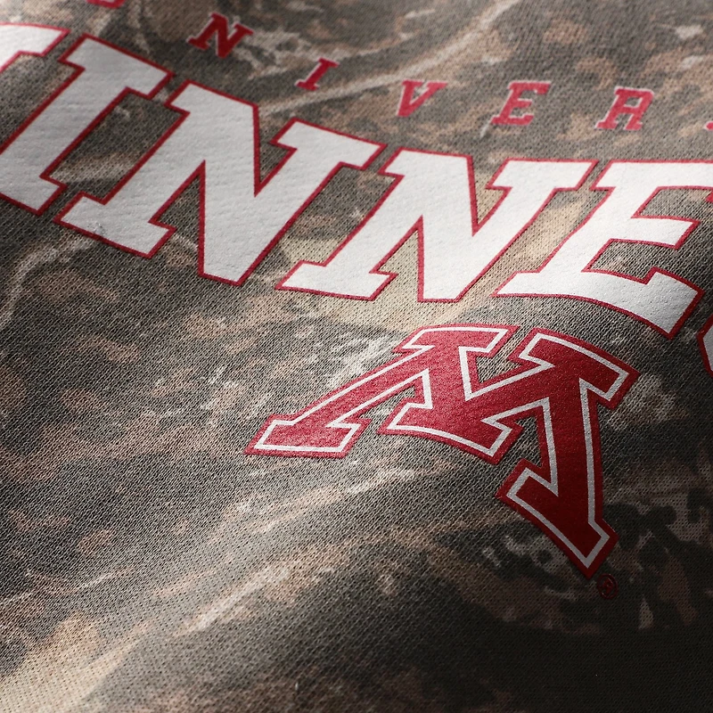 Men's Uscape Apparel Camo Minnesota Golden Gophers Back Bay Fleece Hoodie