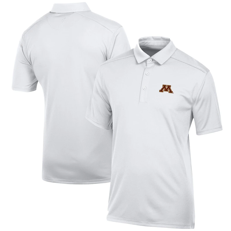 Polo classique jacquard blanc pour homme Minnesota Golden Gophers