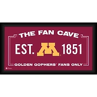 Minnesota Golden Gophers Framed 10" x 20" Fan Cave Collage