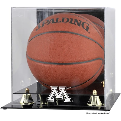 Vitrine de présentation du logo de basket-ball Golden Classic des Minnesota Golden Gophers avec dos en miroir