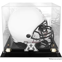 Vitrine de présentation du casque Golden Classic des Minnesota Golden Gophers avec dos en miroir