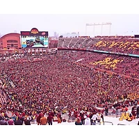 Minnesota Golden Gophers Unsigned 2019 Win Over Penn State Rushed Field Photograph