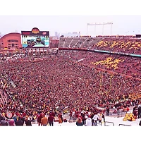 Minnesota Golden Gophers Unsigned 2019 Win Over Penn State Rushed Field Photograph