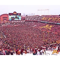 Minnesota Golden Gophers Unsigned 2019 Win Over Penn State Rushed Field Photograph