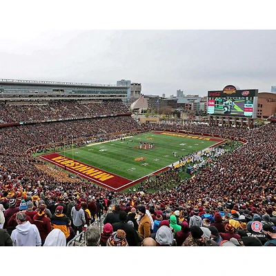 Photographie non signée du stade TCF Bank des Golden Gophers Minnesota