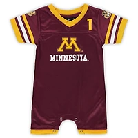 Nouveau-né et nourrisson Colosseum Maroon Minnesota Golden Gophers Bumpo Football Logo Barboteuse