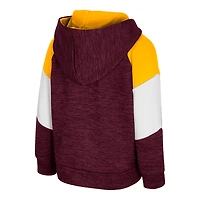 Sweat à capuche zippé pour tout-petits Colosseum Maroon Minnesota Golden Gophers Spirit Hollow