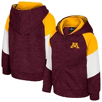 Sweat à capuche zippé pour tout-petits Colosseum Maroon Minnesota Golden Gophers Spirit Hollow