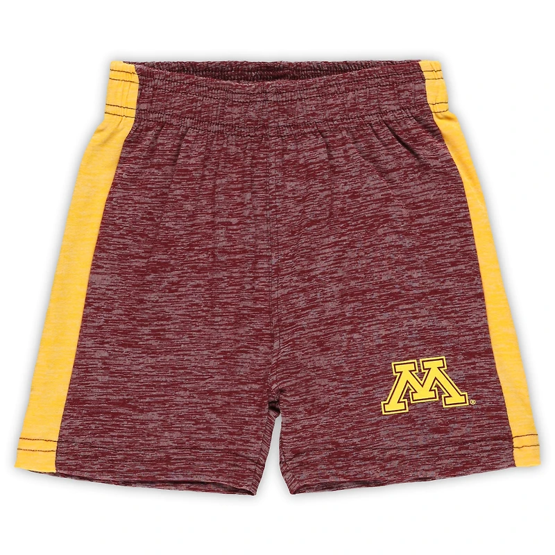 Ensemble t-shirt et short Cloudy Yarn pour tout-petits Wes & Willy des Golden Gophers du Minnesota