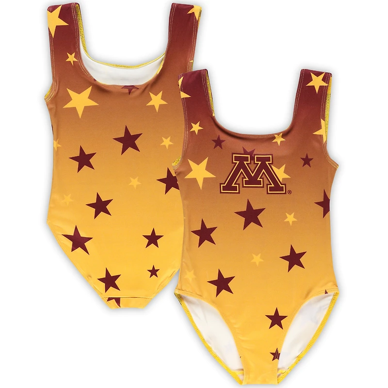 Justaucorps de danse ZooZatz Gold Minnesota Golden Gophers pour tout-petits