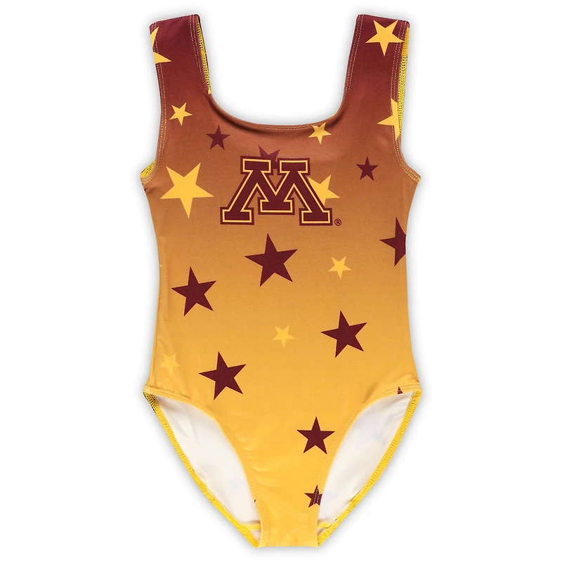 Justaucorps de danse ZooZatz Gold Minnesota Golden Gophers pour tout-petits
