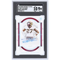 Tyler Nubin Minnesota Golden Gophers Autographed 2024 Panini National Treasures Collegiate Platinum Rookie Signatures #RS-TNN #1/1 SGC Authenticated 9/10 Rookie Card