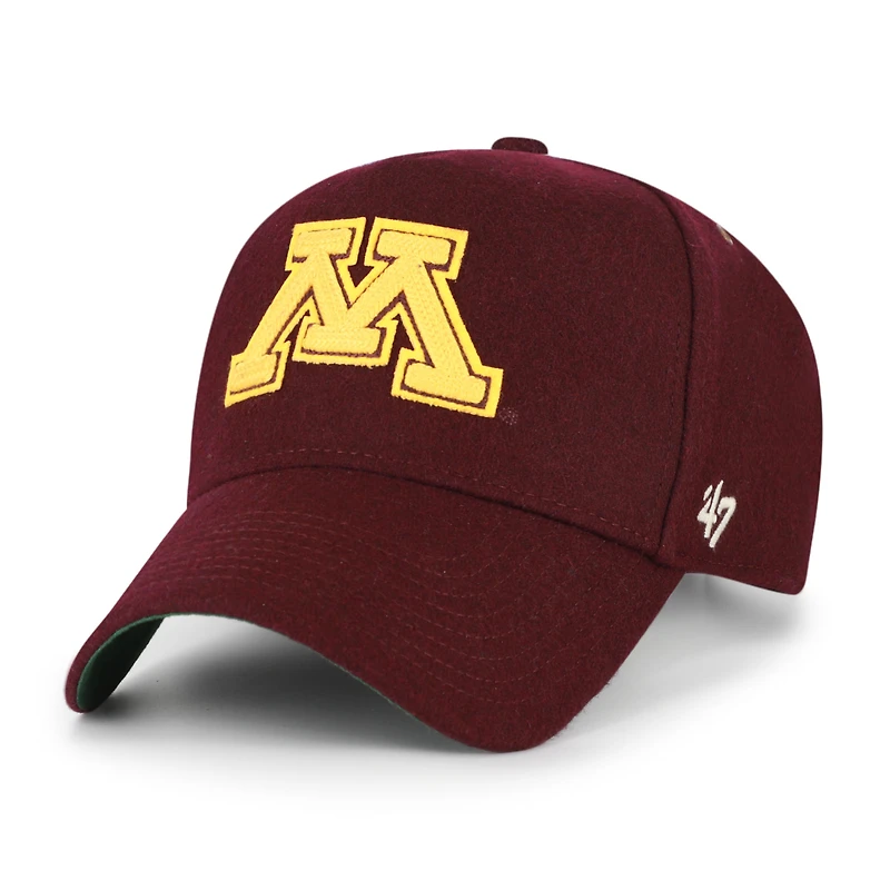Casquette ajustable unisexe '47 Bordeaux Minnesota Golden Gophers Collections Golden Age Offside DT